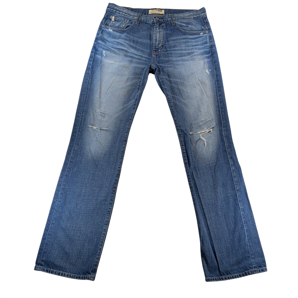 Big Star 1974 Union Regular Straight Distressed‎ Blue Jeans Mens 34L FMUNIHLDTA